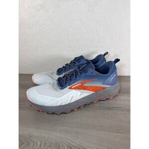 Brooks Cascadia 17 Mens 15 Shoes White Blue 1104031D405‎ Trail Sneaker Athletic